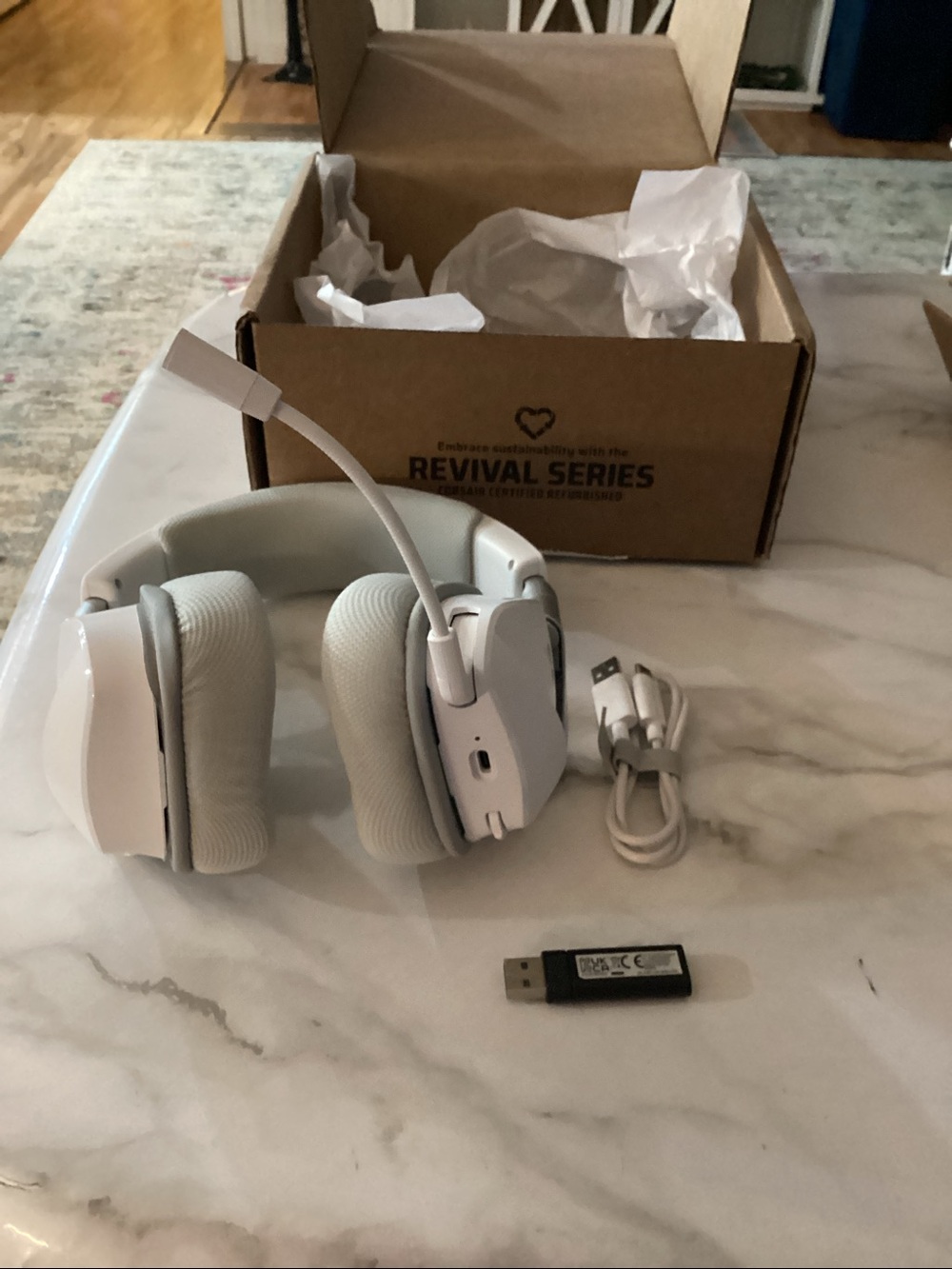 Corsair VOID WIRELESS v2 White Headset Revival Series